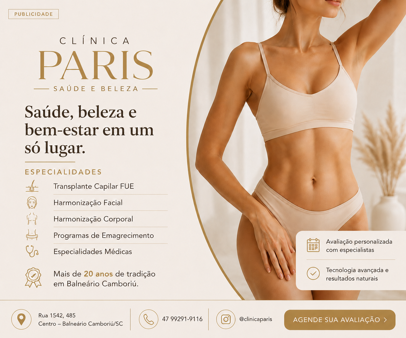Publicidade da Clínica Paris